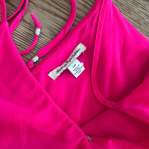 Vibrant Pink Ruffle Romper - Picture 9 of 11